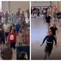 Zeci de clujeni s-au îngrămădit la un magazin ca să cumpere mobilă cu defecte - Foto: Știri de Cluj/ Captură Video