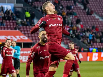 CFR Cluj, victorie categorică în fața Farului Constanța. Louis Munteanu a reușit un hat-trick - Foto: Facebook/CFR Cluj