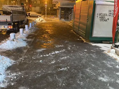 Gheață pe jos - Foto: Primăria Sectorului 6