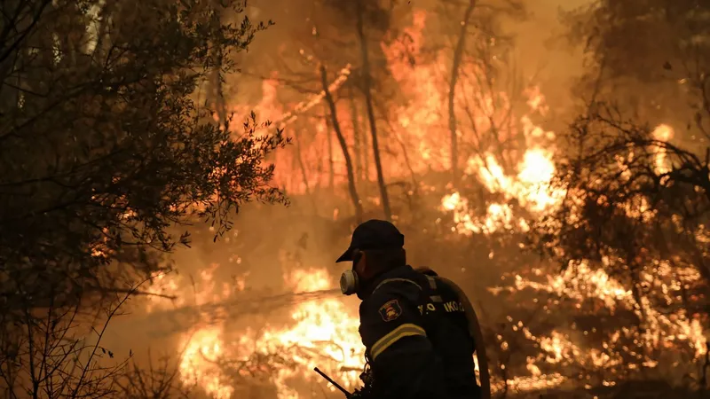 Incendiile și canicula fac ravagii în Grecia. Pompierii abia mai fac față focului puternic - Foto: Digi24 / imagine cu caracter ilustrativ