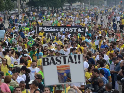 Protest în Brazilia împotriva corupției/FOTO: Getty