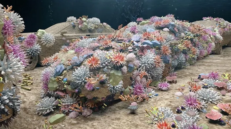 Maşini de ciment instalate pe fundul mării de The Reef Line Concrete - Foto: Profimedia Images