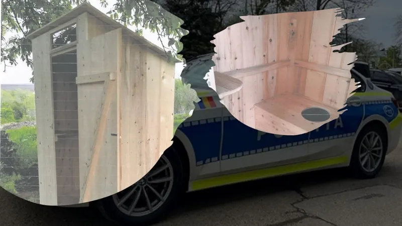 În Botoșani, Poliția are BMW-uri, dar face licitație pentru WC-uri din lemn - Foto: botosaneanul.ro