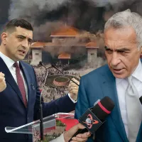 George Simion și Călin Georgescu - Foto: Profimedia images