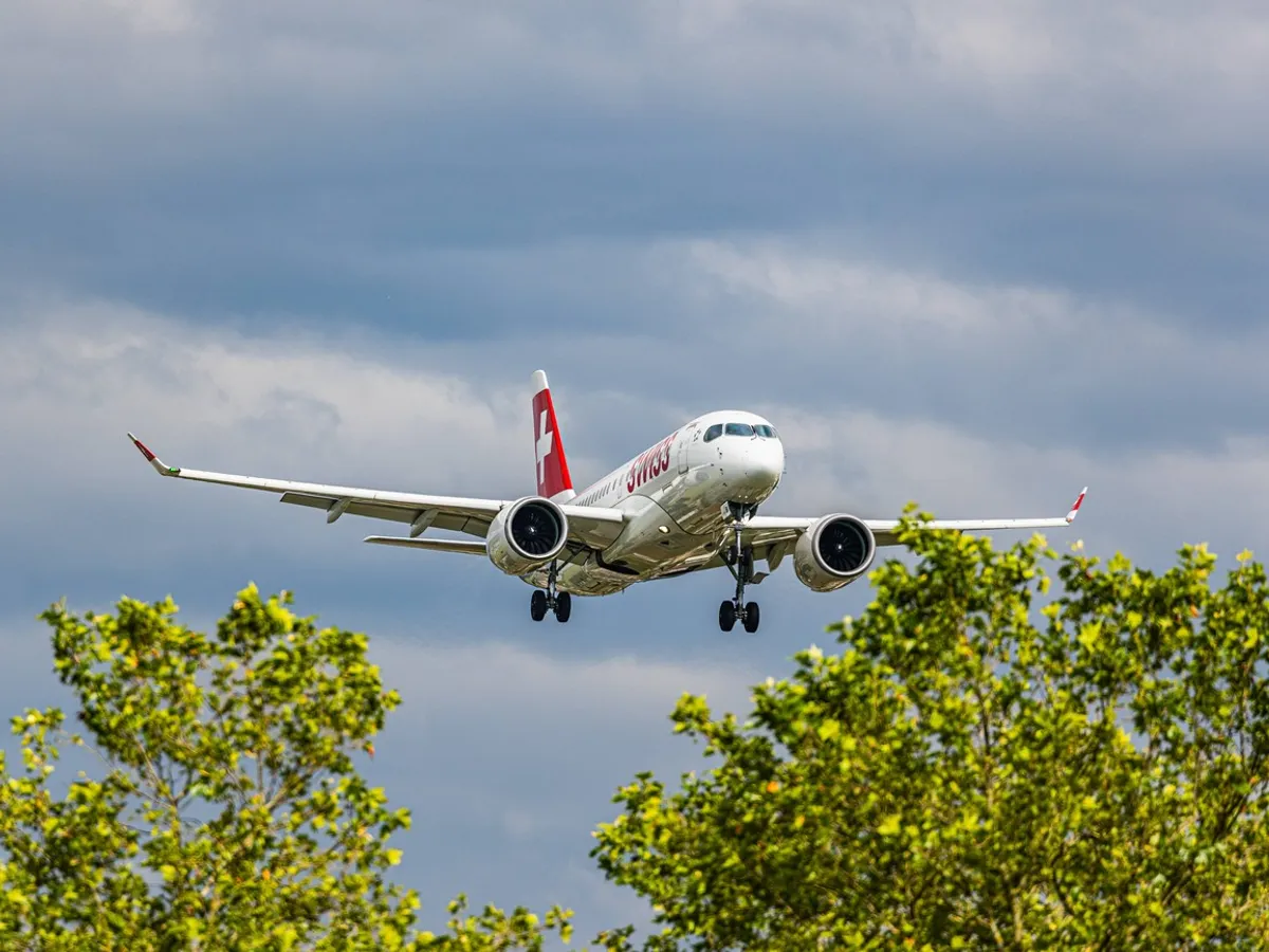 Avion Airbus  A220-300 al companiei Swiss Air. Imagine cu caracter ilustrativ Foto: profimediaimages.ro