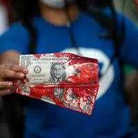 Proteste masive împotriva președintelui Braziliei: „Bolsonaro, ucigaş în masă!" / Foto: agerpres.ro