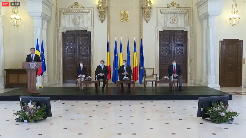 Planul naţional de combatere a cancerului, lansat la Palatul Cotroceni. / Foto: captură video