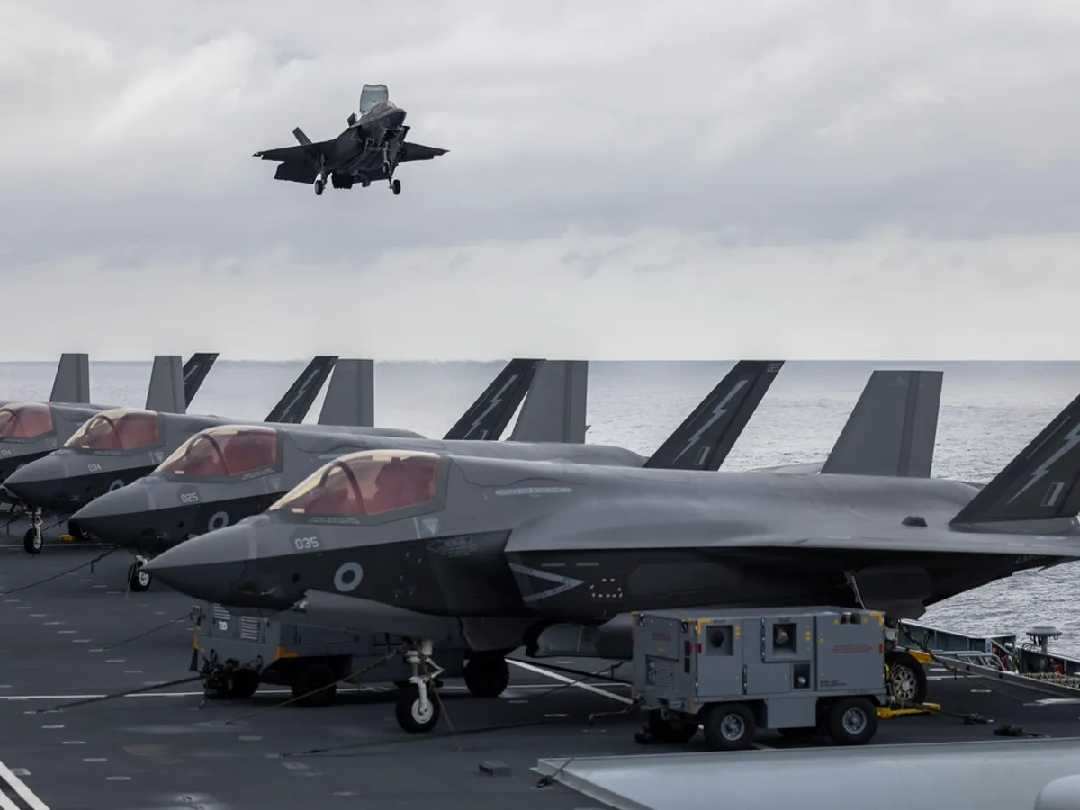 Avioane F 35 la bordul portavionului HMS Prince of Wales -  Foto: Profimedia  Images