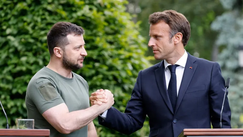 Macron și Zelenski Foto: France24