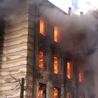 Incendiu puternic la Institutul de Cercetare al Forţelor de Apărare Aerospaţială din Rusia. / Foto: tass.com