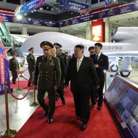 Șoigu și Kim Jong-un - Foto: Profimedia images