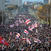 Proteste în Belarus. Sursa foto: Sursa foto: Twitter - @AlexKokcharov