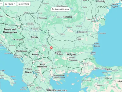 Un nou punct de frontieră Serbia - Bulgaria, Kalotina 2, va fi deschis în apropierea celui actual de la Kalotina-Gradinje - Foto: Google Maps