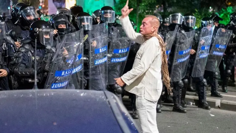 Colonelul Paraschiv, la 10 august 2018 Foto: Inquam/ Albert Groșescu