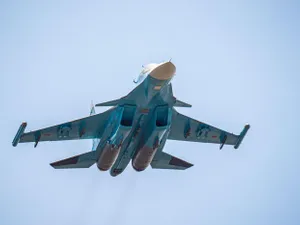 Un avion Su-34 de 36000000$ s-a prăbușit în Rusia. Se antrena să atace Ucraina. E al treilea în 2025 - Foto: Profimedia images