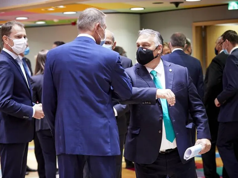 Iohannis și Orban al Ungariei la Bruxelles/FOTO: hotnews.ro