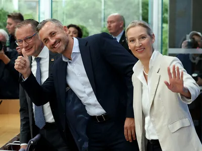 Ulrich Siegmund și Alice Weidel (AfD) - Foto: Profimedia images