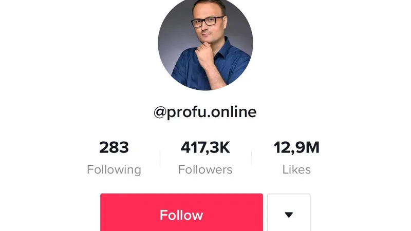 Alexandru Cumpănașu are cont de Tik Tok/FOTO: Tik Tok