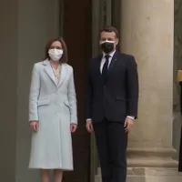 Maia Sandu și Emmanuel Macron/FOTO: presedinte.md