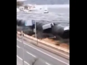 Tsunami în Turcia și Siria, după cutremure. / Foto: captură video