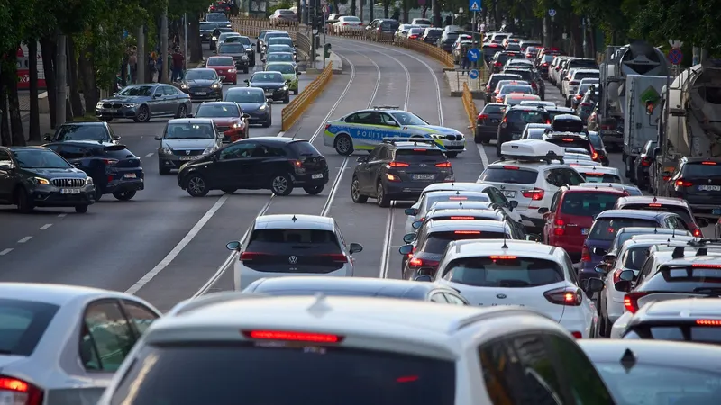 Bucureștiul, marea capitală UE cu cel mai de coșmar trafic auto. Șoferii pierd 150 ore la volan - Foto: Profimedia Images - Imagine cu rol ilustrativ