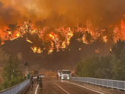 Sudul Europei arde la propriu. Incendii masive de vegetație în două țări iubite de români - Foto: Arhova