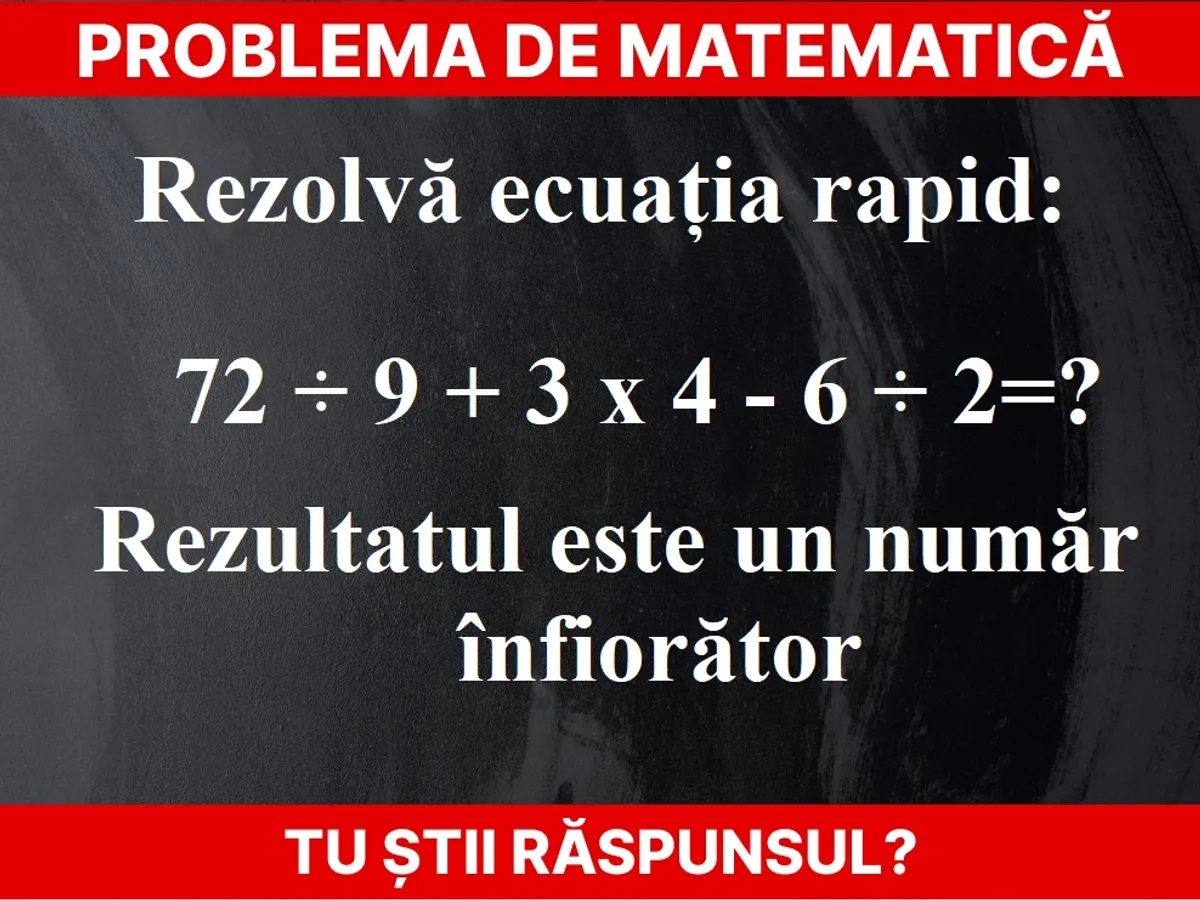 Problemă de matematică Foto: Newsweek