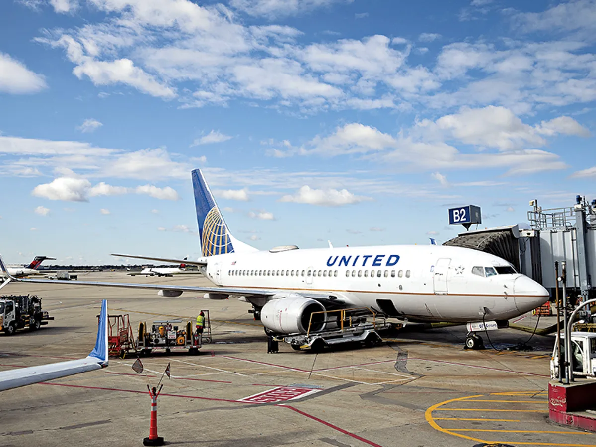 Un avion United, în Chicago