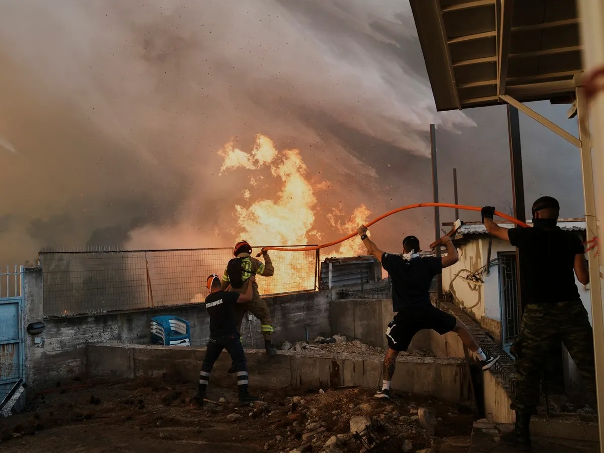 Incendiu Grecia - Foto: Profimedia images