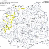 Alertă de viituri pe mai multe râuri din țară. Se așteaptă depășirea cotelor de atenție - Foto: hidro.ro