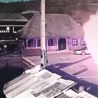 Momentul exploziei rulotei - Foto: Captură video