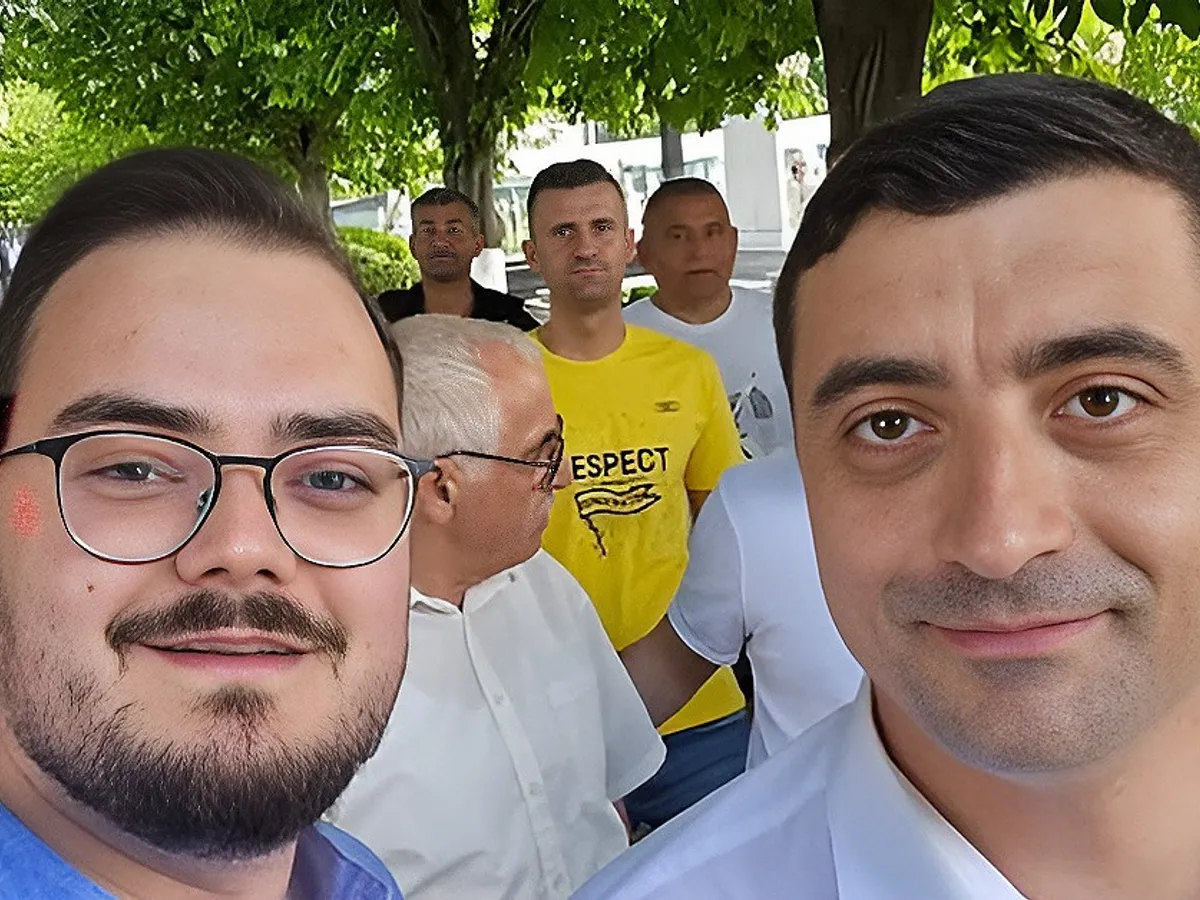 Deputatul AUR Cosmin Iosub alături de George Simion. Sursă Foto Facebook