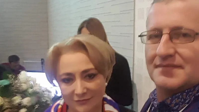 Ex-primarul Davidescu alături de doamna premier Dăncilă Foto: Facebook