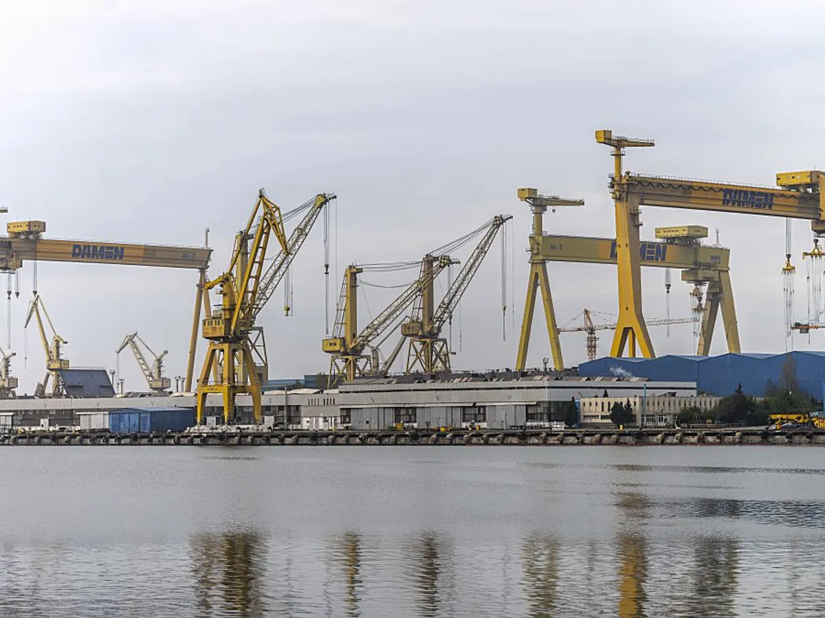 Şantierul Naval Damen Mangalia, înainte de faliment - Foto: INQUAM PHOTOS/Daniel Stoenciu