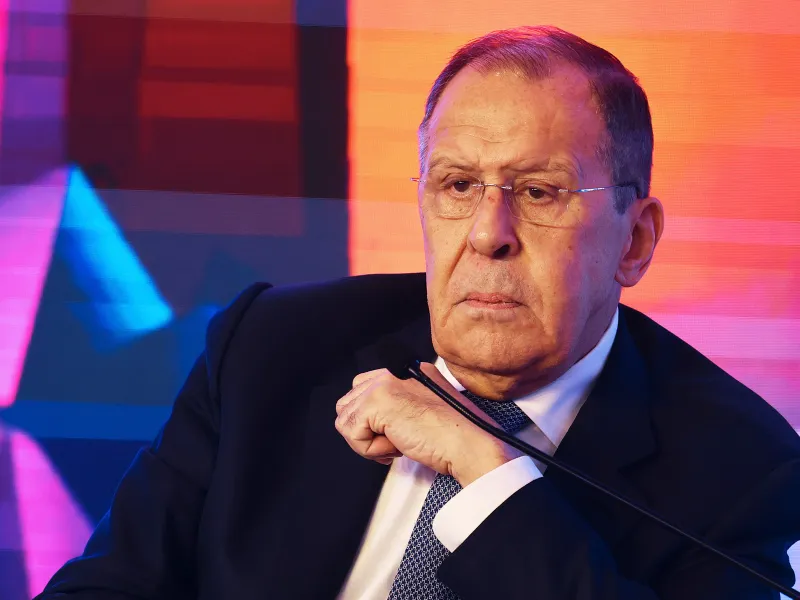 Serghei Lavrov stârnește râsete/Foto: Profimedia Images