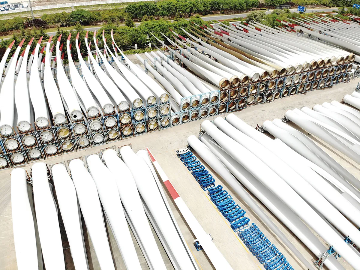 China este una dintre cele mai mari țări exportatoare de componente pentru fermele de eoliene - Foto: Profimedia Images