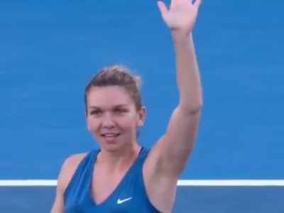 Simona Halep. Captură video Twitter