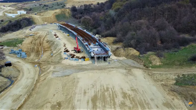 Lucrări pe Centura Zalău - Foto: Facebook/Asociația Pro Infrastructură