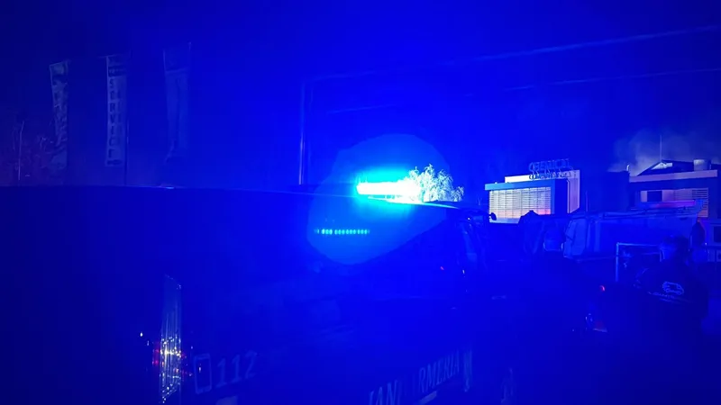 Incendiu la o firmă de produse chimice din țară. Locuitorii au primit RO-ALERT să închidă ferestrele - Foto: ALO, Iasi /