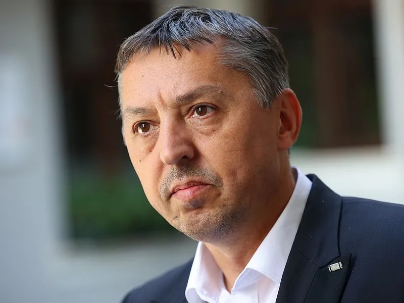 Daniel David, ieri, la vot, la Cluj - Foto: INQUAM PHOTOS/Simion Sebastian Tătaru