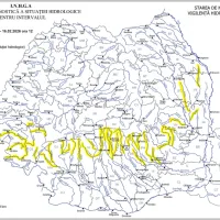 Harta inundații foto: captură ANM