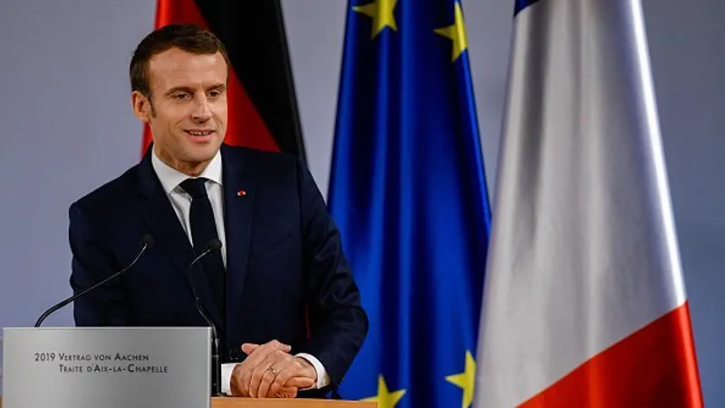 Emmanuel Macron a făcut un apel către europeni. Foto Getty Images