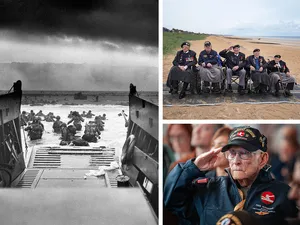 Debarcarea din Normandia. Veteranii, din nou la plajele morții la 81 de ani de la eliberarea Franței - Foto: Profimedia images