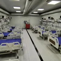 Salon din spitalul mobil de la Iași/FOTO: ziaruldeiasi.ro