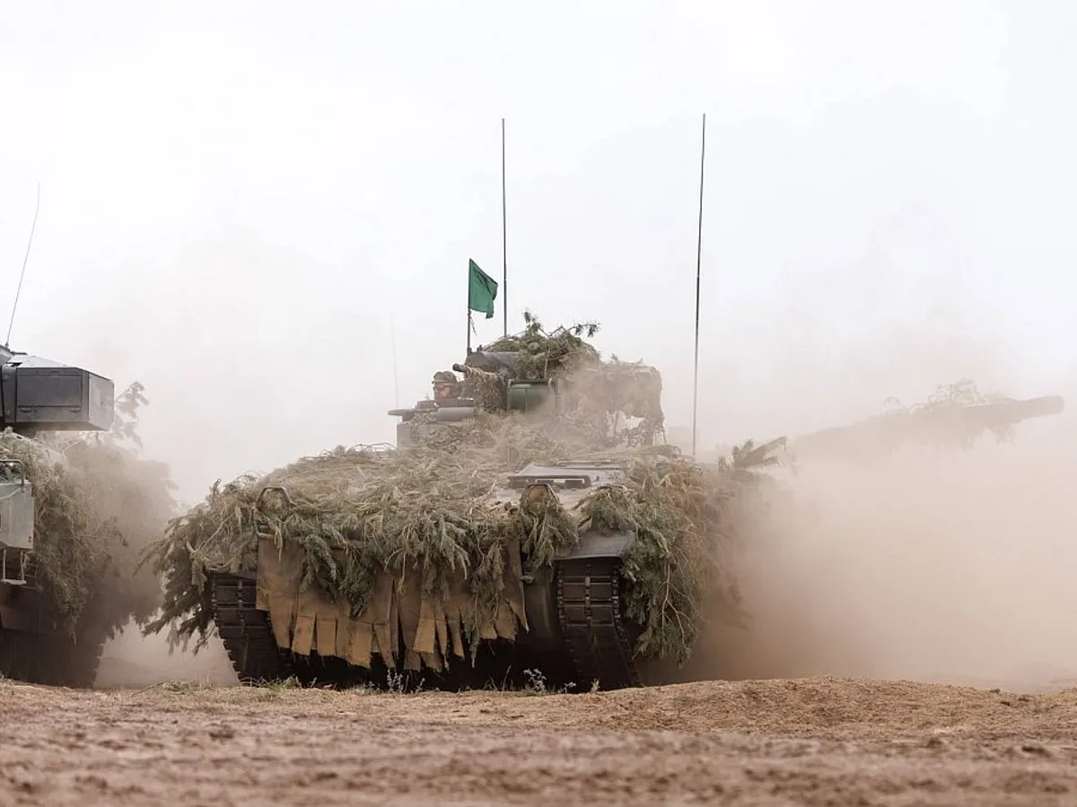 Tancurile Leopard-2, în picaj, după eşecul din Ucraina. Discuțiile italo-franco-germane se prăbușesc - Foto: Profimedia Images