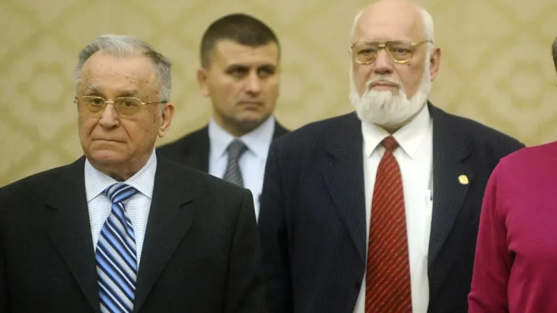 Iliescu și Voican Voiculesc FOTO: Libertatea