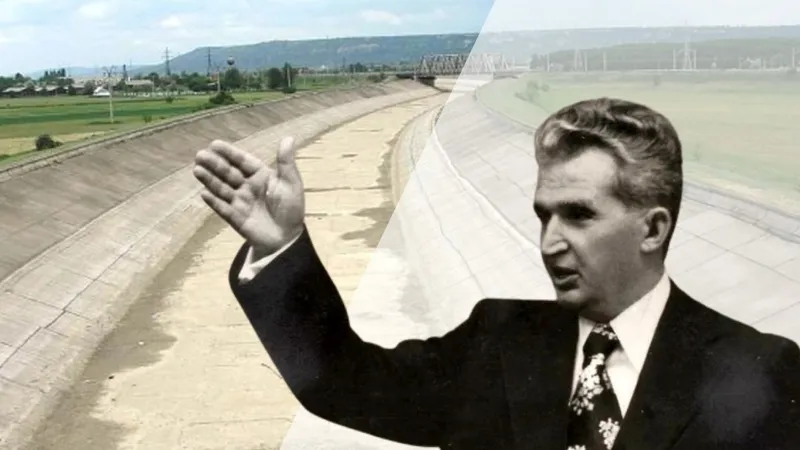 Canalul Siret Bărăgan a fost început de Ceaușescu - Foto: Colaj