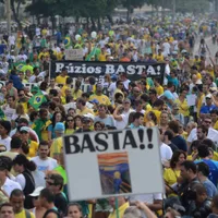 Protest în Brazilia împotriva corupției/FOTO: Getty