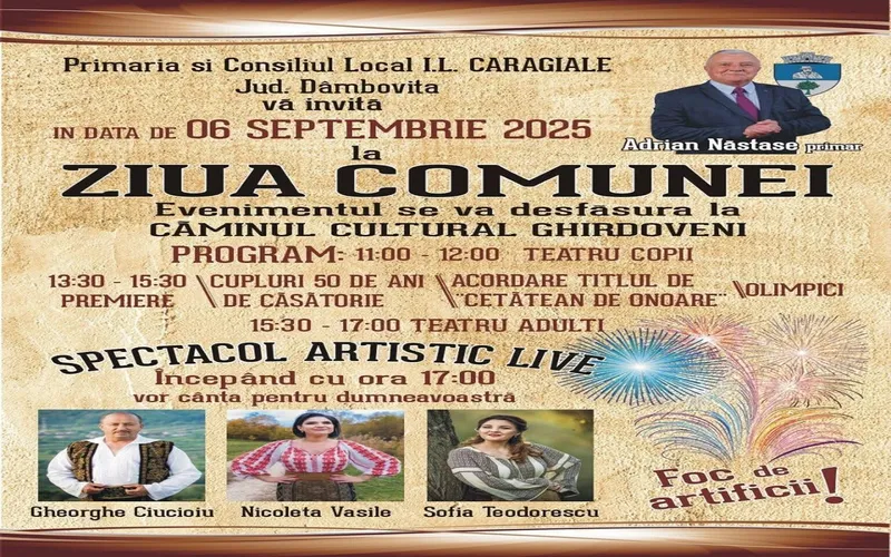 Comuna Ghirdoveni - Foto: FB