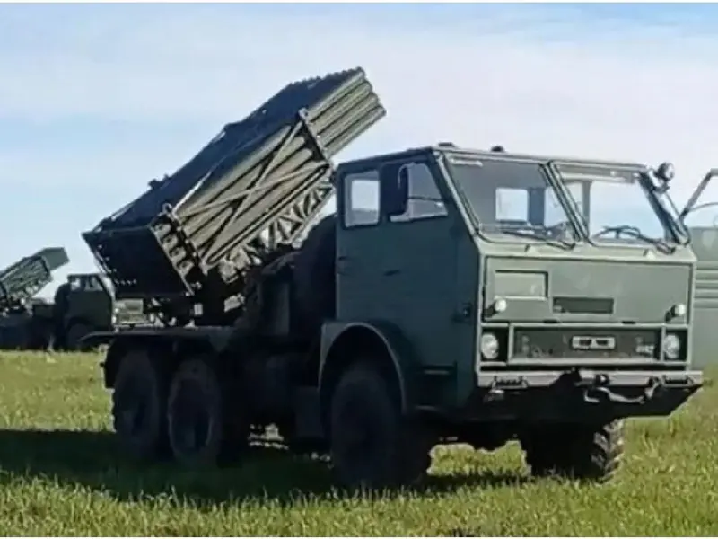 MLRS APR-40 de 122 mm -Foto: Twitter/Ukrainian Front